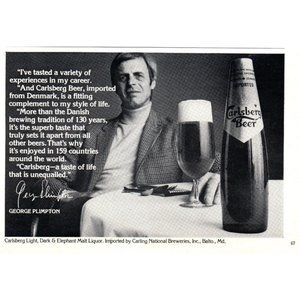1977 Carlsberg Beer Vintage Print Ad Denmark Danish Years Bar Wall Art Photo